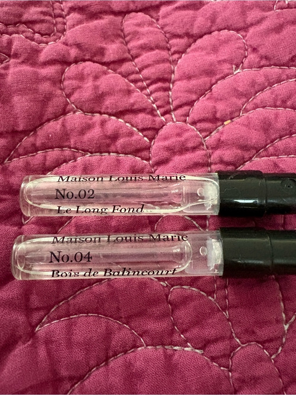 Maison Louis Marie No.02 & No.04 and Recreation Beauty Samples